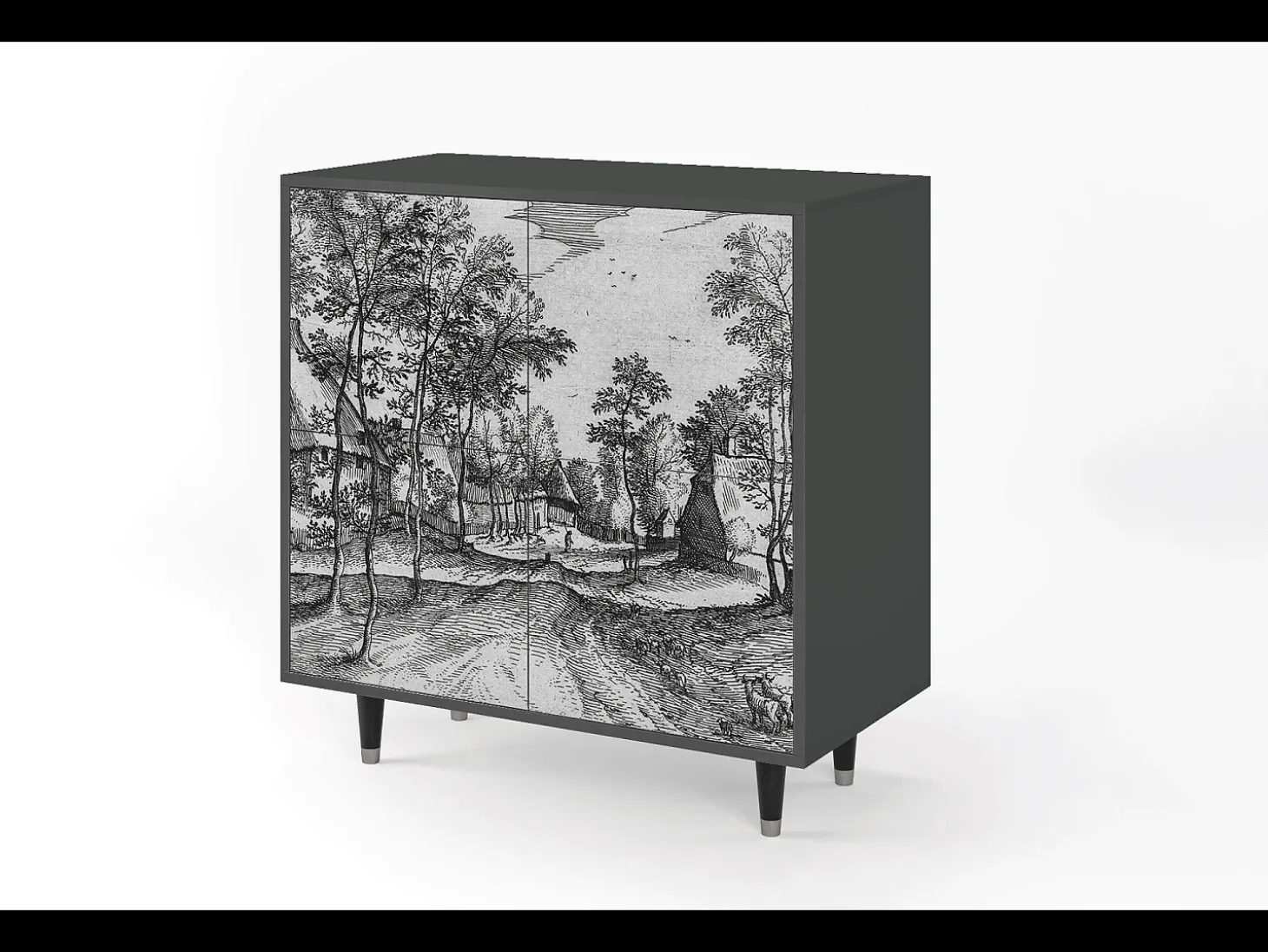 Aparador - 94x96x48 cm - BS3 - Village Road, Antracita