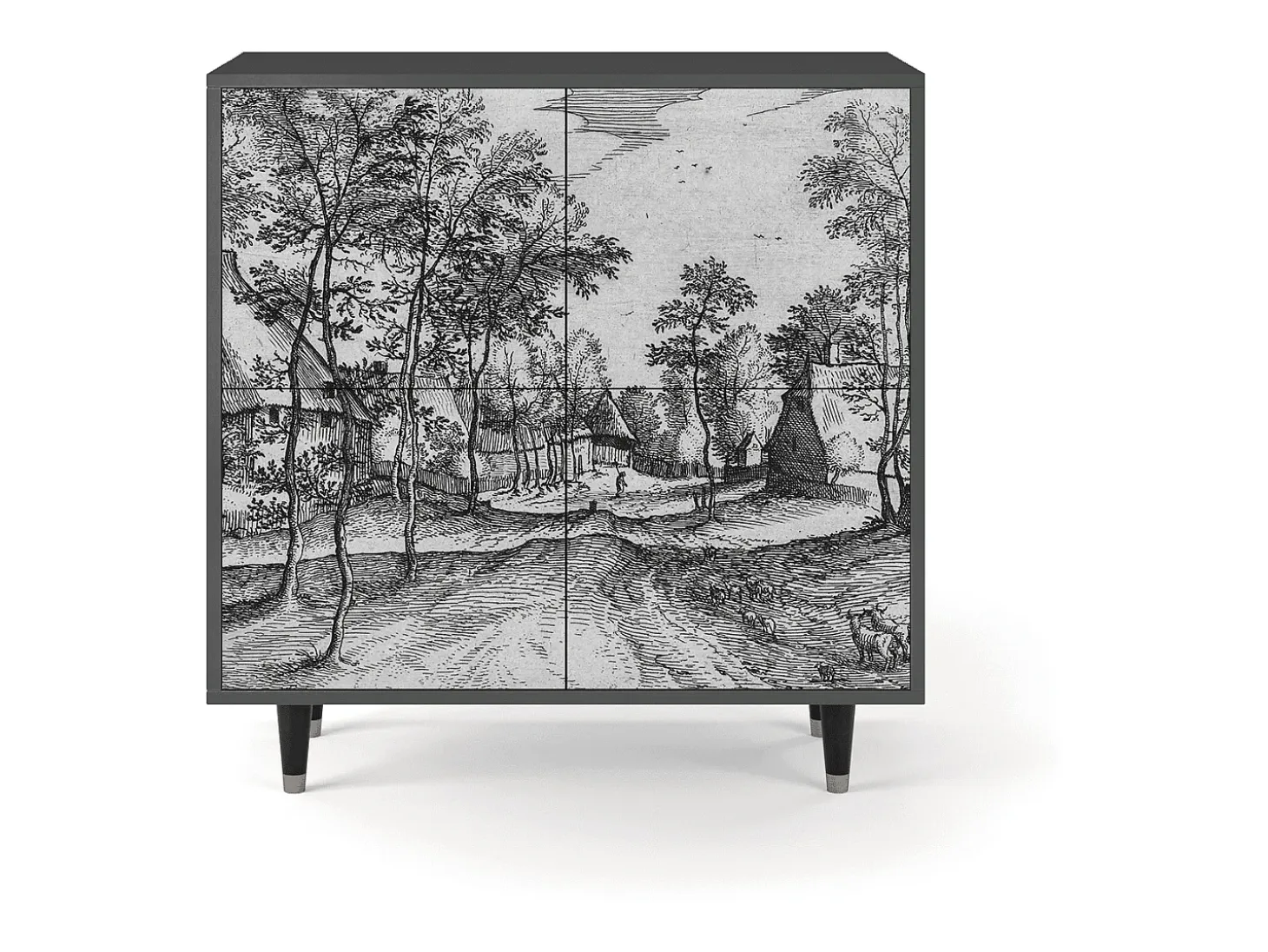 Aparador - 94x96x48 cm - BS3 - Village Road, Antracita