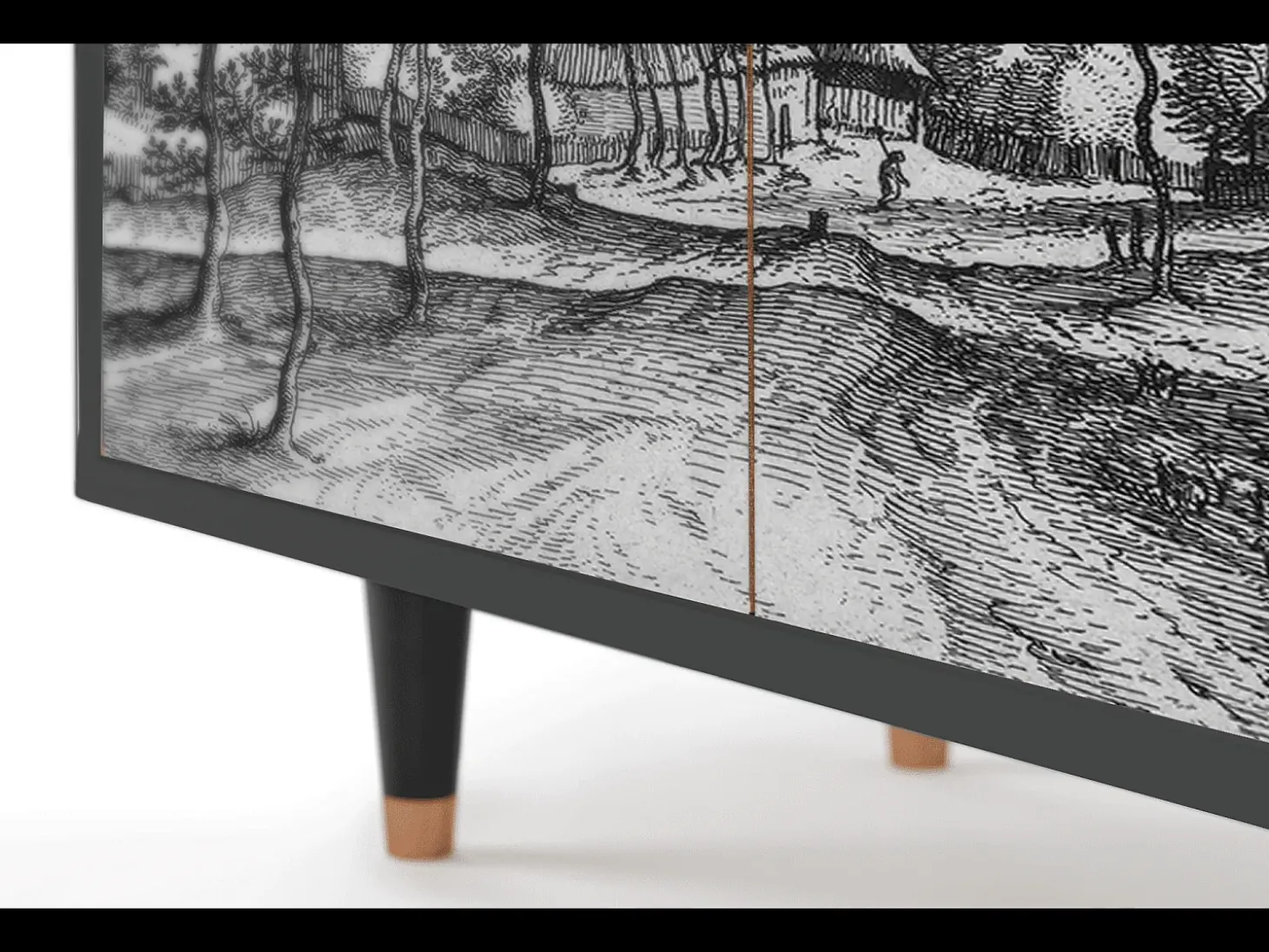 Aparador - 94x96x48 cm - BS3 - Village Road, Antracita