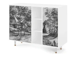 Aparador - 125x98x48 cm - BS2 - Village Road, Blanco