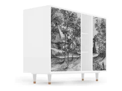 Aparador - 125x98x48 cm - BS2 - Village Road, Blanco