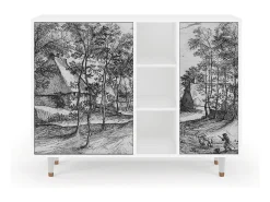 Aparador - 125x98x48 cm - BS2 - Village Road, Blanco