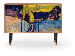 Aparador - 115x85x48 cm - BS4 - Winter Landscape, Nogal