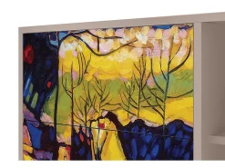 Aparador - 125x98x48 cm - BS2 - Winter Landscape, Latte