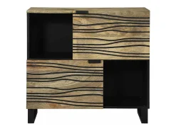Aparador – 80x33,5x75 cm, fabricado en madera maciza de mango