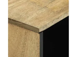 Aparador – 80x33,5x75 cm, fabricado en madera maciza de mango