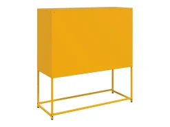 Aparador acero amarillo mostaza 100,5x39x107 cm