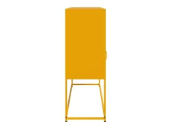 Aparador acero amarillo mostaza 100,5x39x107 cm