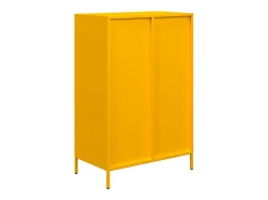 Aparador acero amarillo mostaza 68x39x101,5 cm