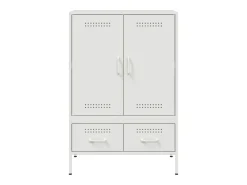 Aparador acero blanco 68x39x101,5 cm