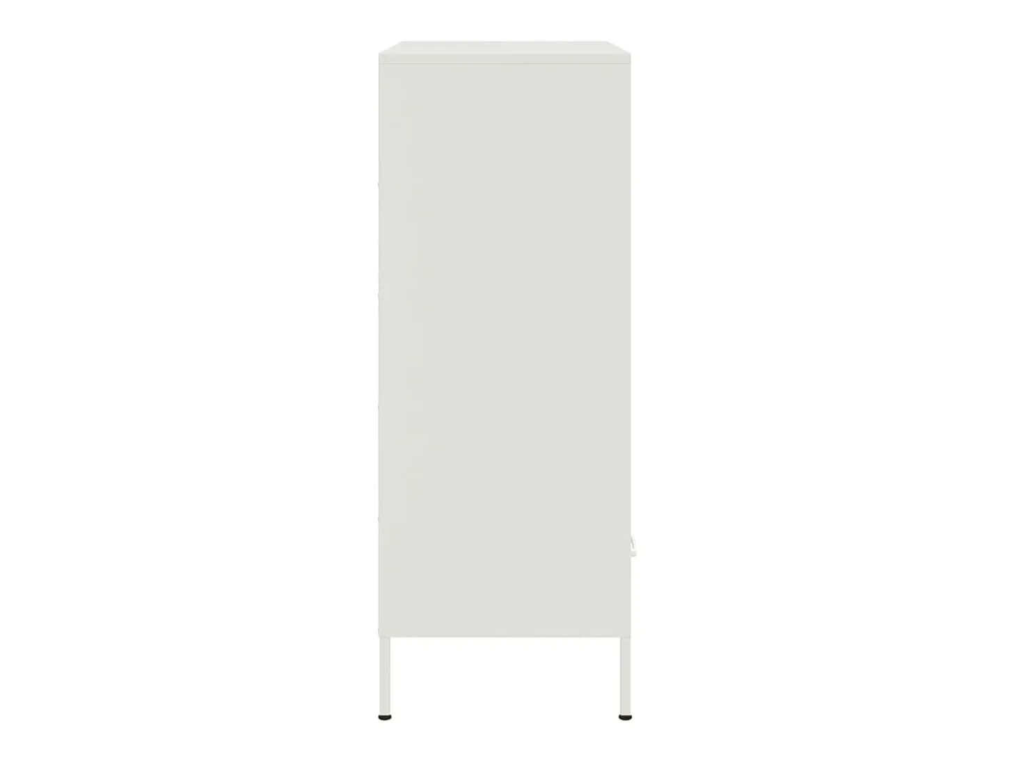 Aparador acero blanco 68x39x101,5 cm