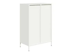 Aparador acero blanco 68x39x101,5 cm
