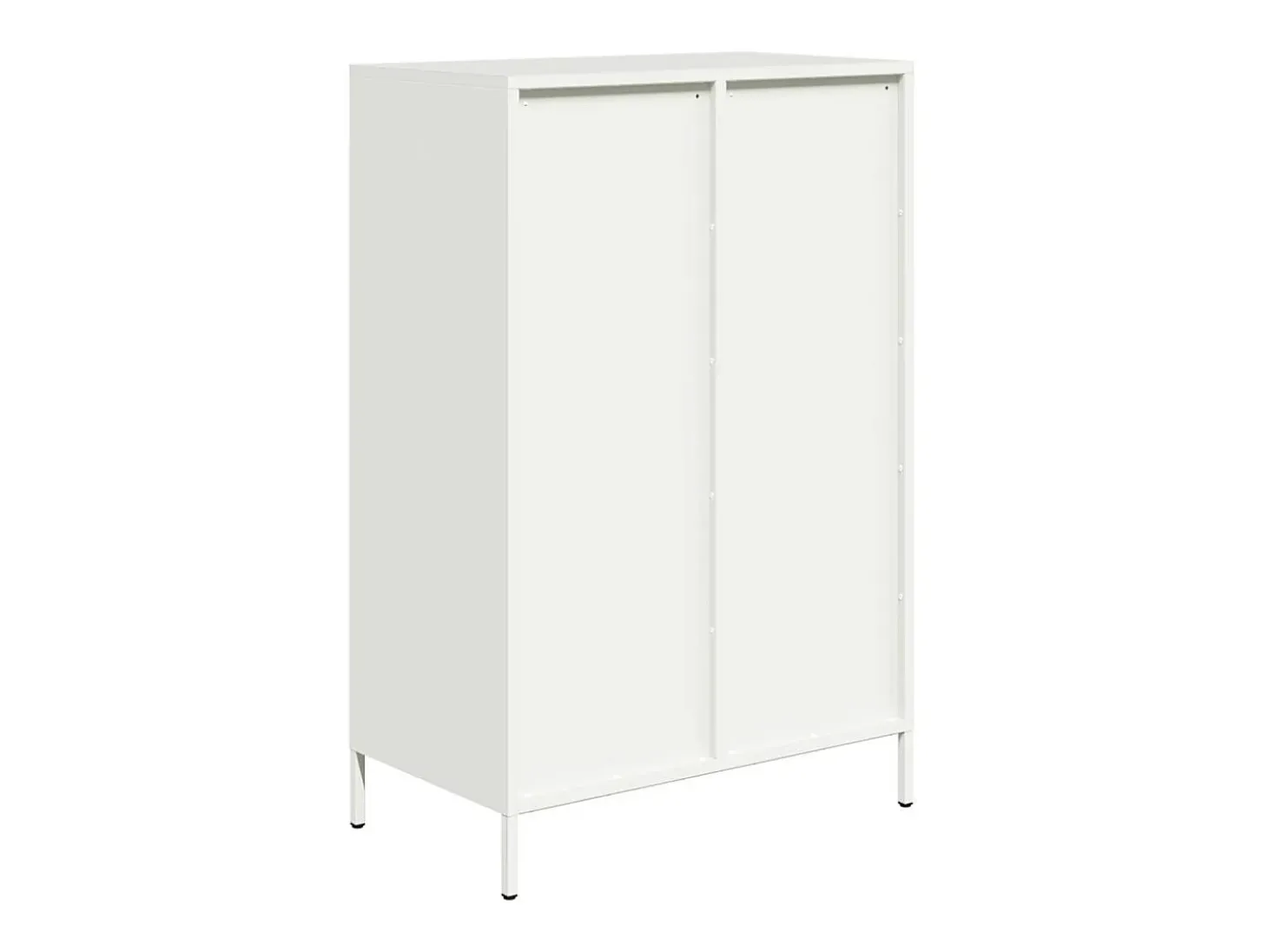 Aparador acero blanco 68x39x101,5 cm