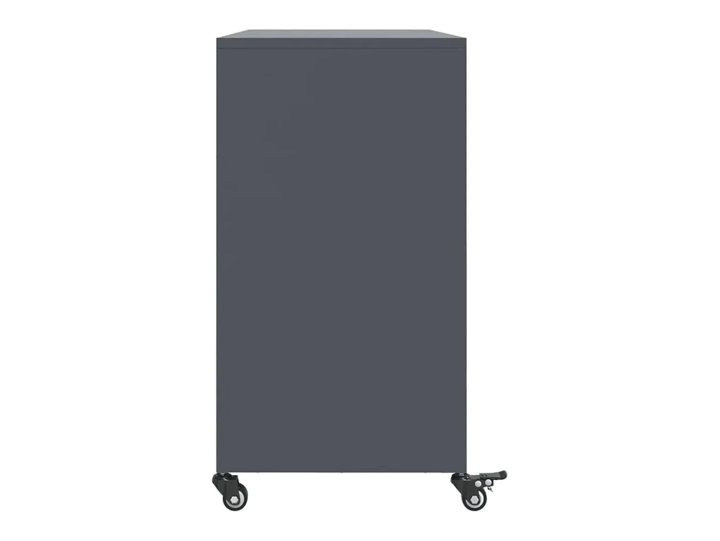 Aparador acero gris antracita 100,5x39x72 cm
