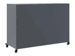 Aparador acero gris antracita 100,5x39x72 cm
