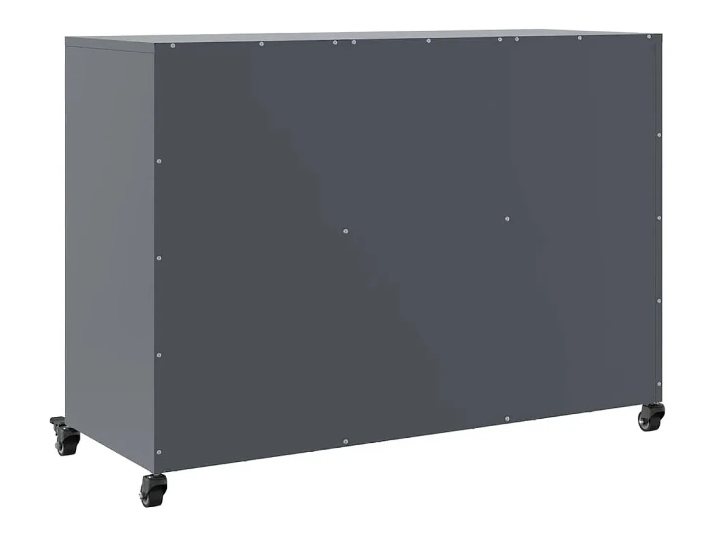 Aparador acero gris antracita 100,5x39x72 cm