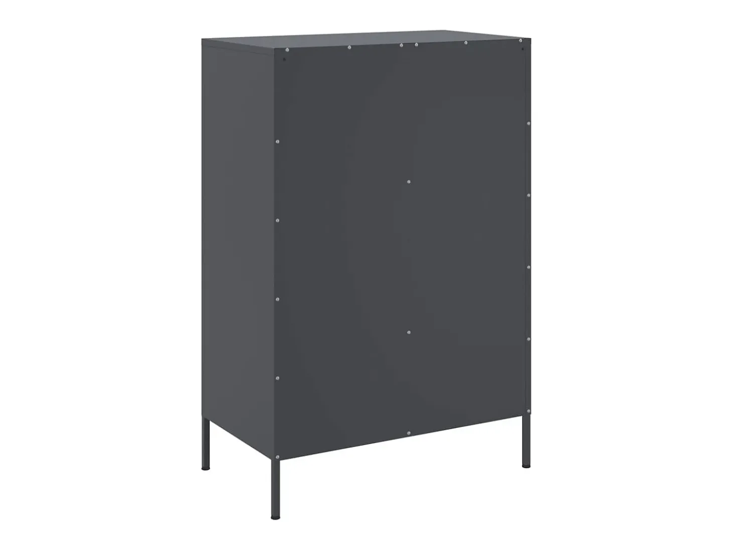 Aparador acero gris antracita 68x39x101,5 cm