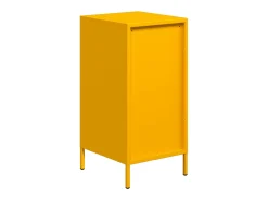 Aparador acero laminado en frío amarillo mostaza 35x39x73,5 cm