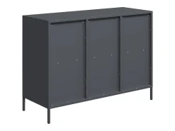 Aparador acero laminado en frío gris antracita 101,5x39x73,5 cm