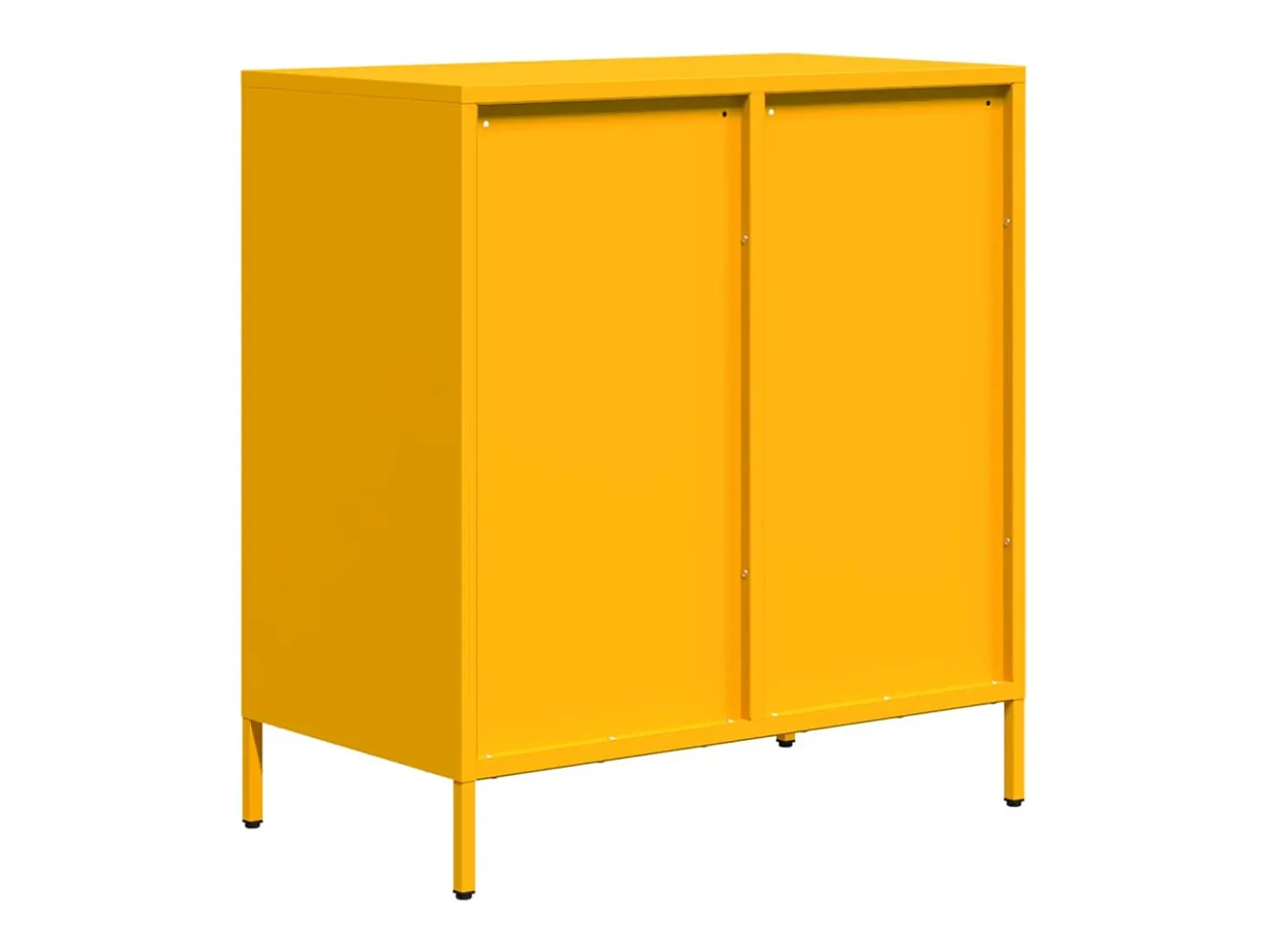 Aparador acero laminado en frío amarillo mostaza 68x39x73,5 cm