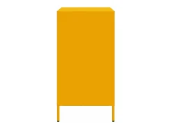 Aparador acero laminado en frío amarillo mostaza 68x39x73,5 cm