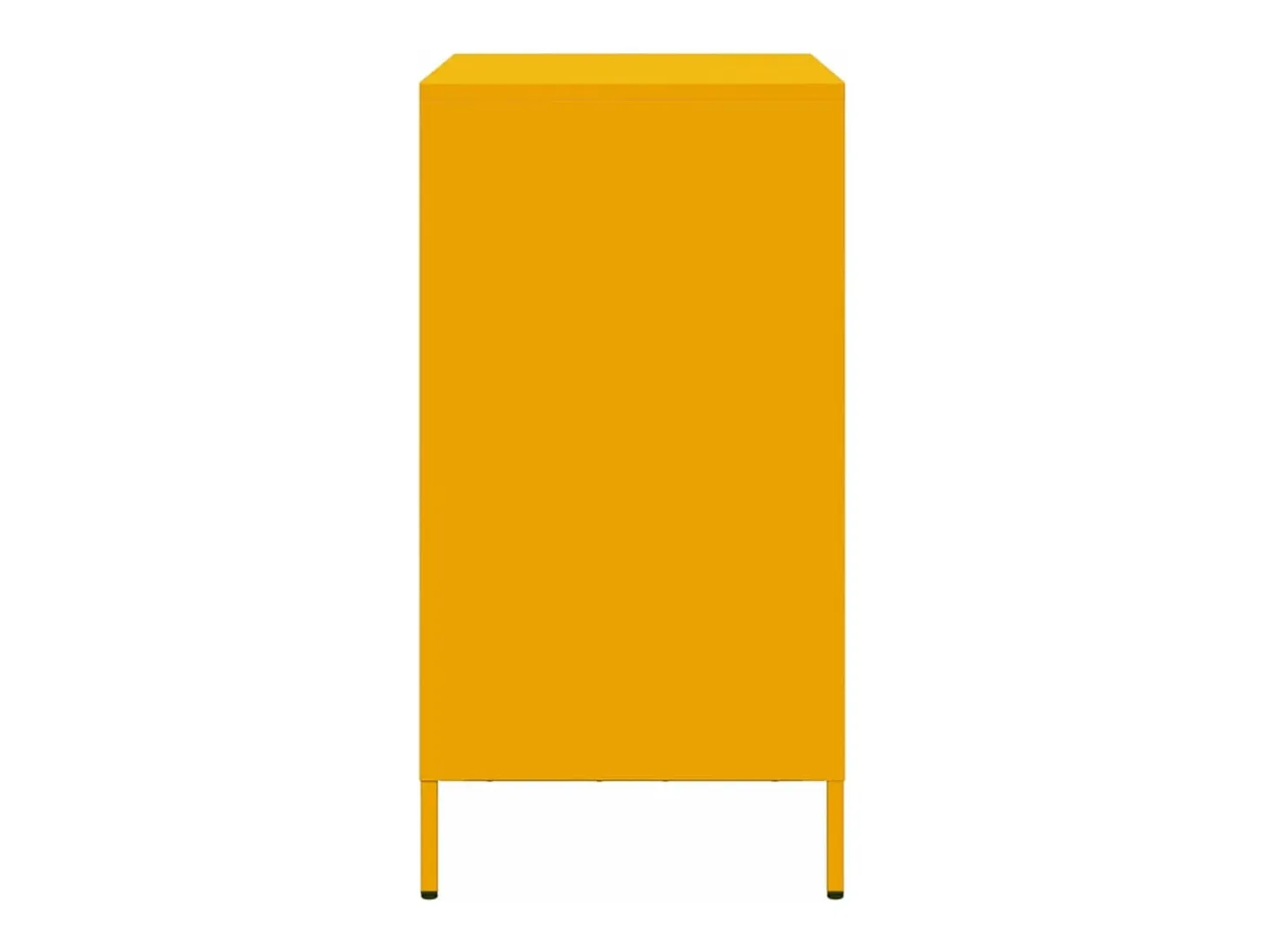 Aparador acero laminado en frío amarillo mostaza 68x39x73,5 cm