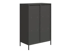 Aparador acero negro 68x39x103,5 cm