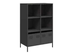 Aparador acero negro 68x39x103,5 cm