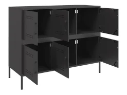 Aparador acero negro 100,5x39x79 cm
