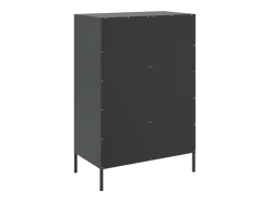Aparador acero negro 68x39x101,5 cm