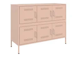 Aparador acero rosa 100,5x39x79 cm