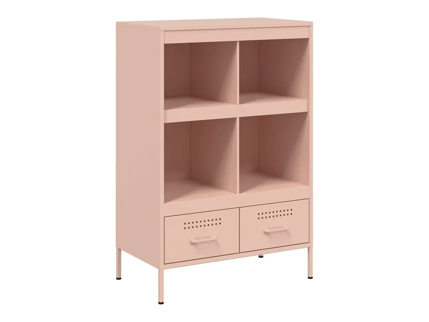 Aparador acero rosa 68x39x101,5 cm