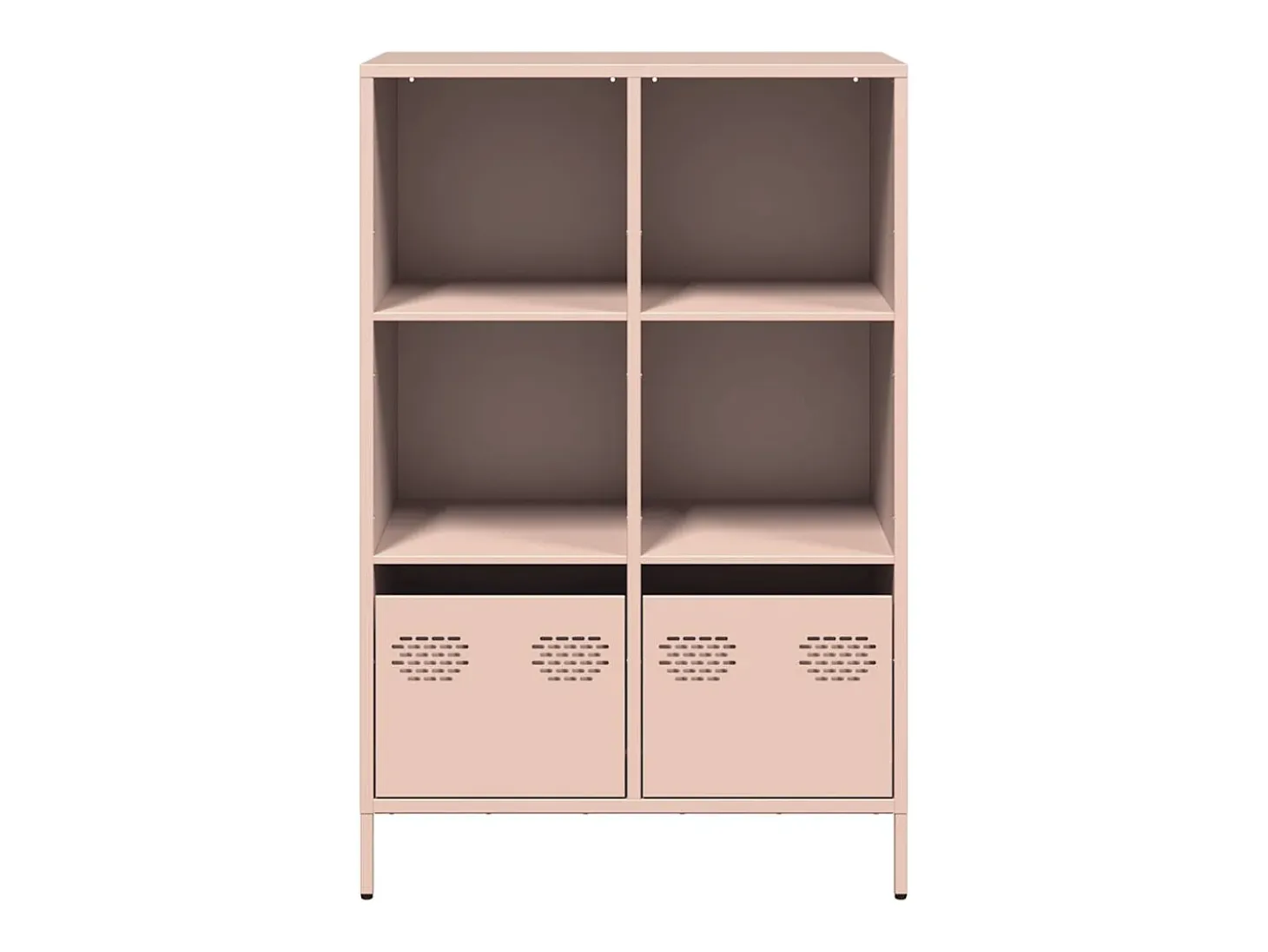 Aparador acero rosa 68x39x103,5 cm