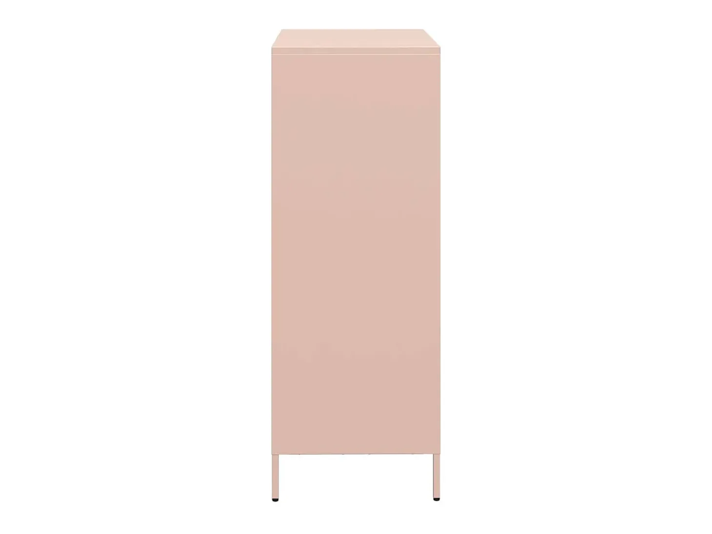 Aparador acero rosa 68x39x103,5 cm