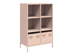 Aparador acero rosa 68x39x103,5 cm