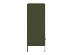 Aparador acero verde oliva 68x39x101,5 cm