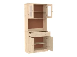 Aparador alto ALTA madera maciza de pino 77x35x165 cm ES38753