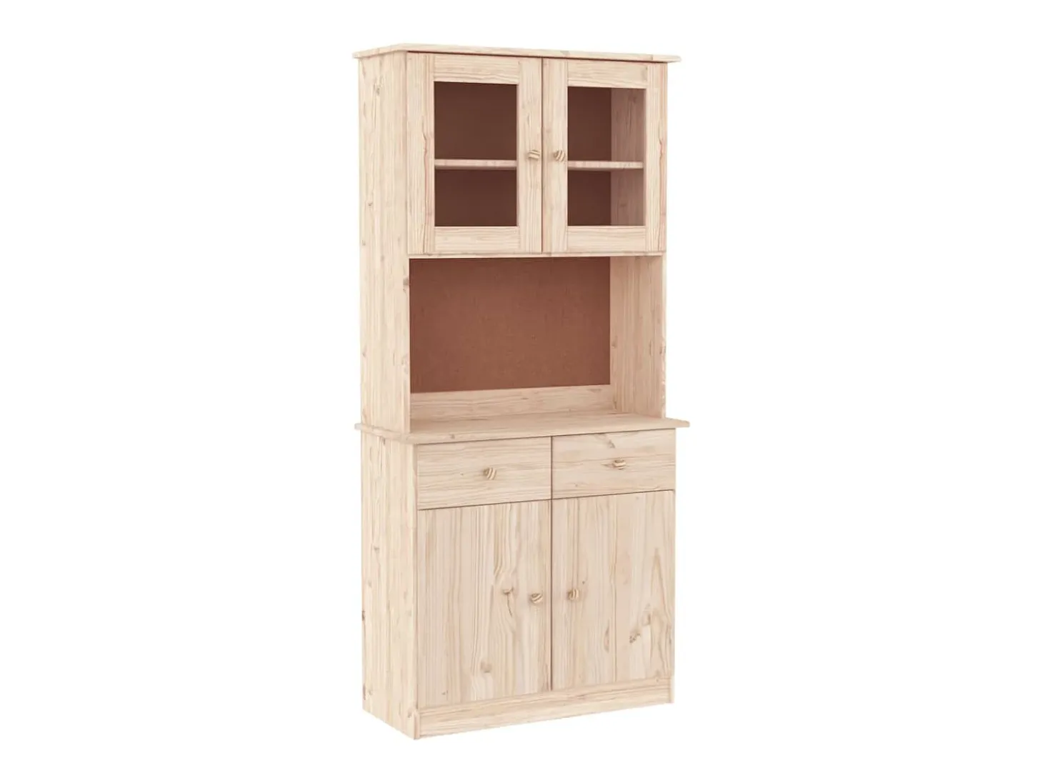 Aparador alto ALTA madera maciza de pino 77x35x165 cm ES38753