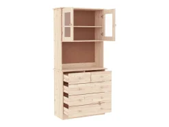 Aparador alto ALTA madera maciza de pino 77x35x165 cm ES29346