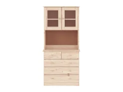 Aparador alto ALTA madera maciza de pino 77x35x165 cm ES29346