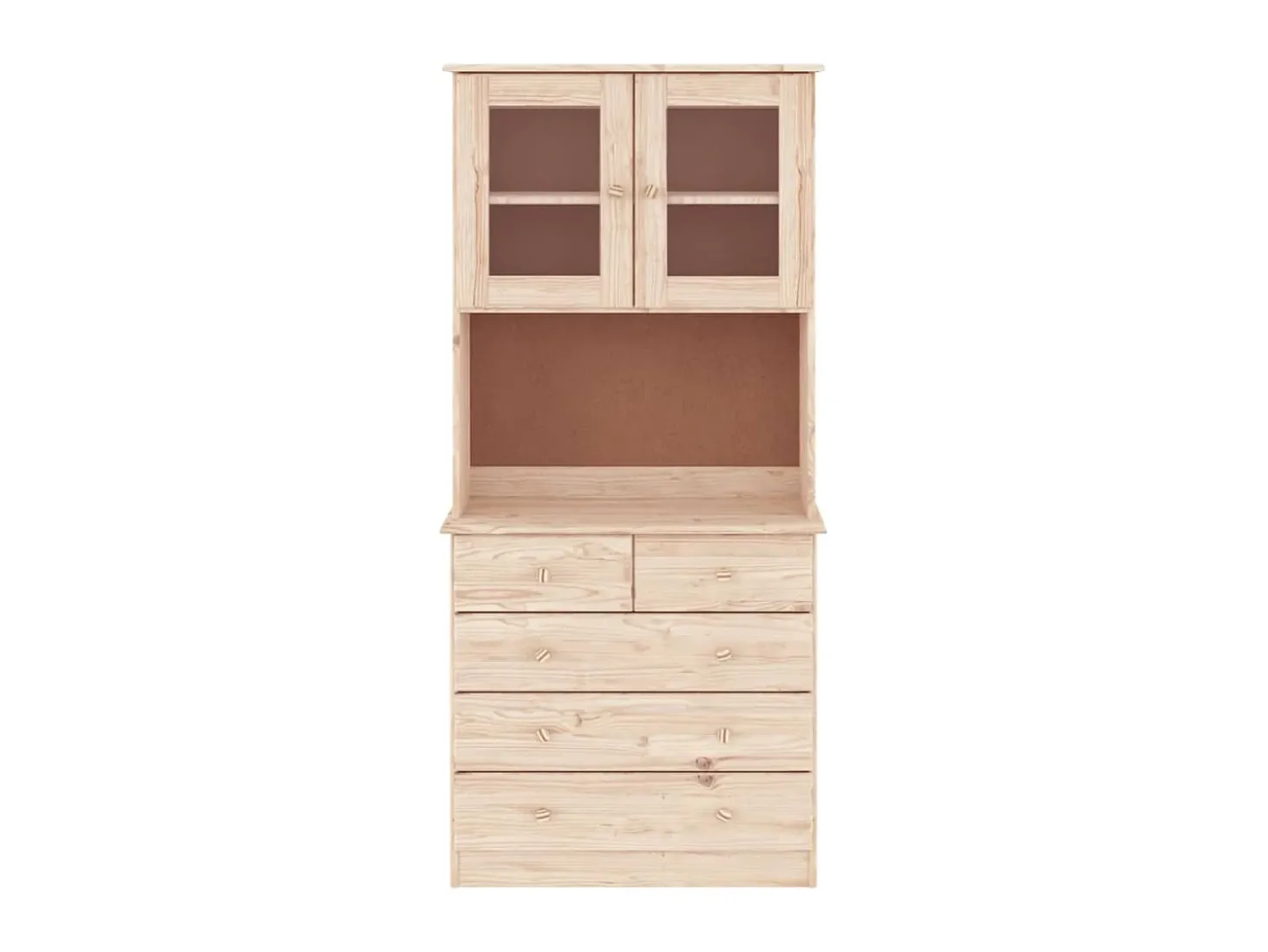 Aparador alto ALTA madera maciza de pino 77x35x165 cm ES29346