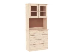 Aparador alto ALTA madera maciza de pino 77x35x165 cm ES29346