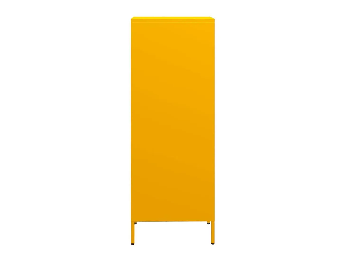 Aparador alto amarillo mostaza 35x39x103,5 cm acero