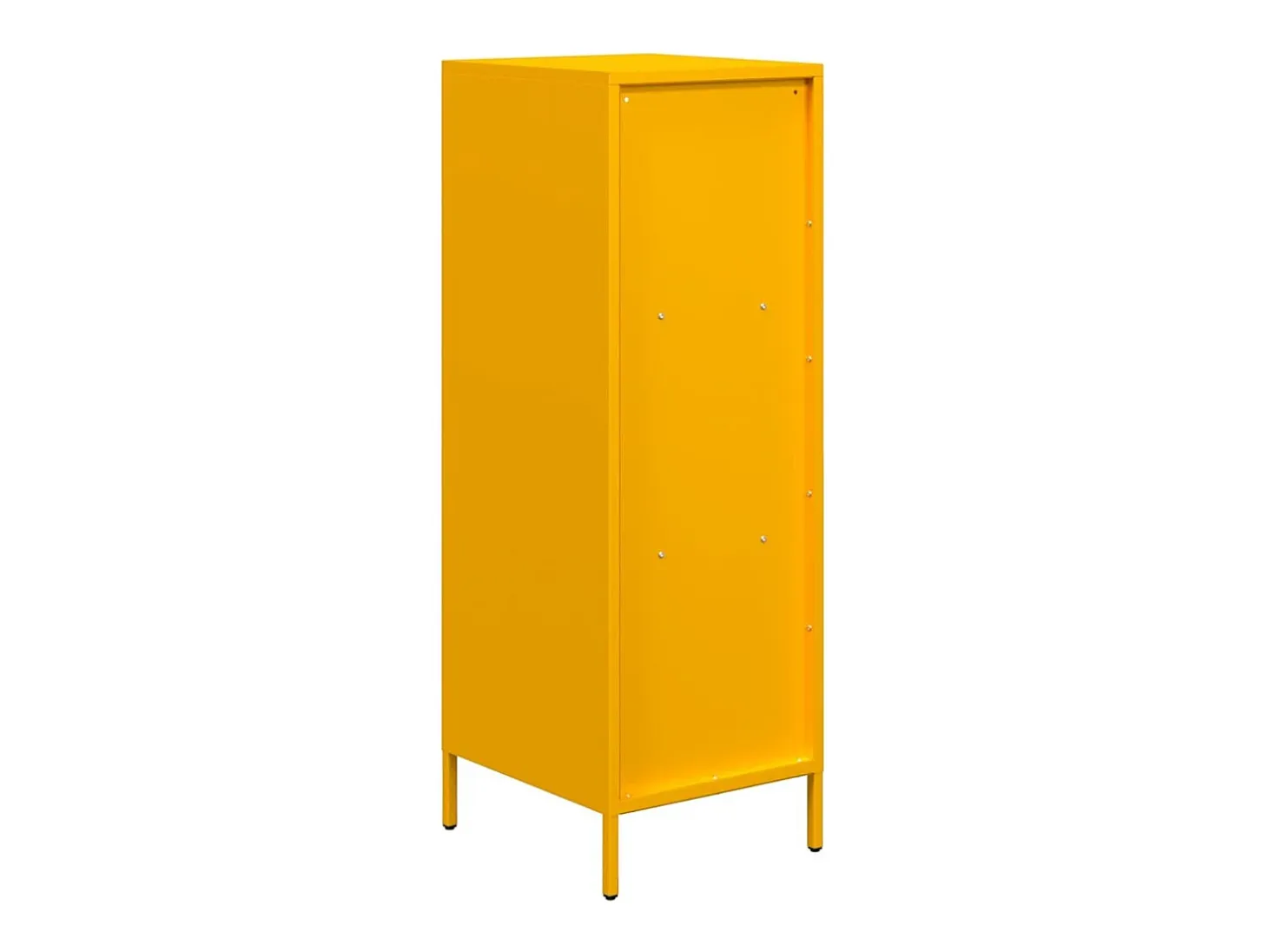 Aparador alto amarillo mostaza 35x39x103,5 cm acero