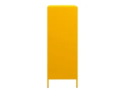 Aparador alto amarillo mostaza 68x39x103,5 cm acero