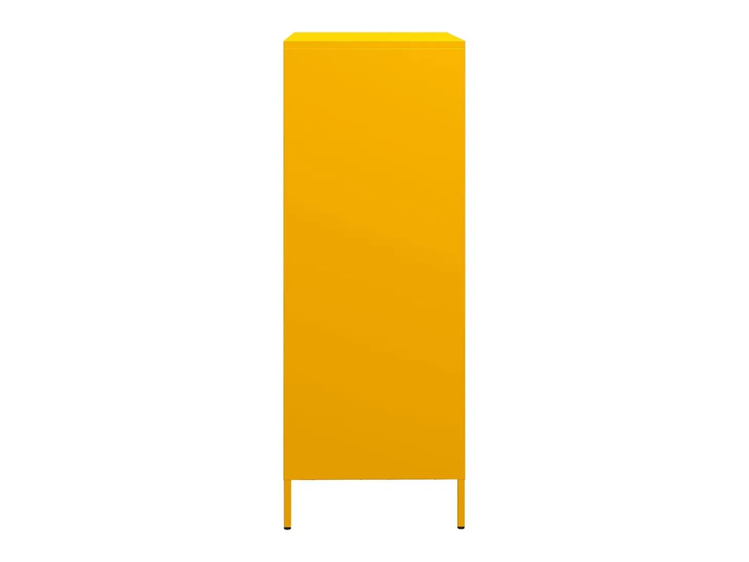 Aparador alto amarillo mostaza 68x39x103,5 cm acero