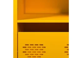 Aparador alto amarillo mostaza 68x39x103,5 cm acero