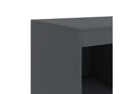 Aparador alto antracita 67x39x95 cm acero