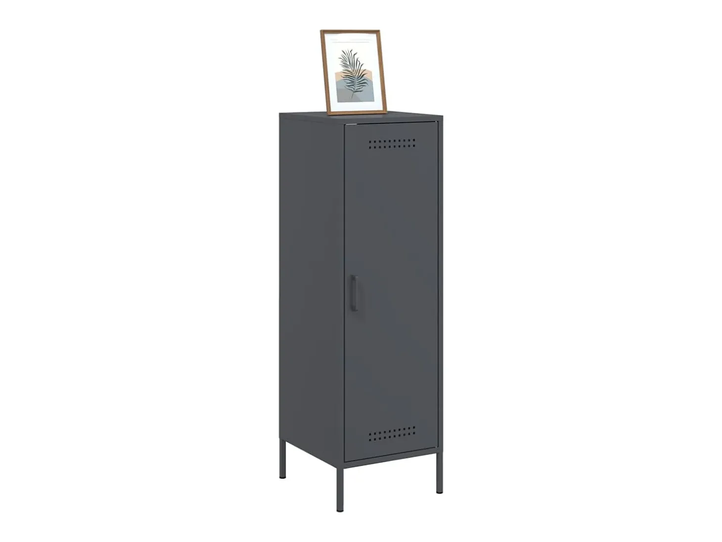 Aparador alto antracita 36x39x113 cm acero