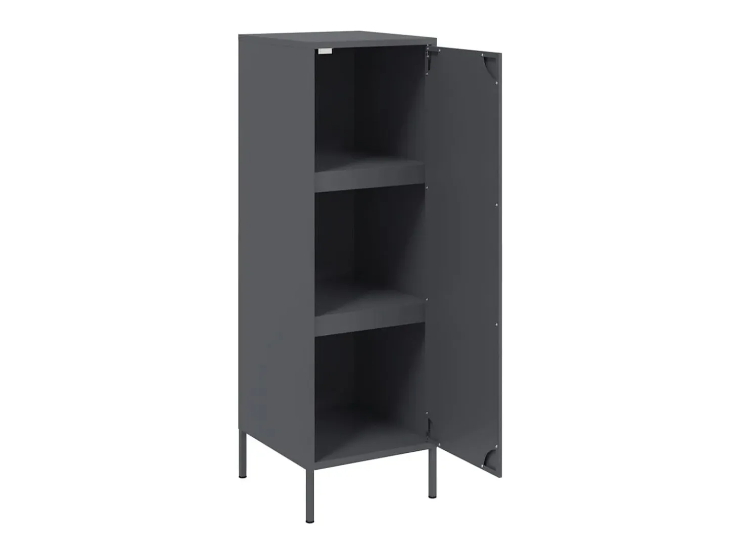 Aparador alto antracita 36x39x113 cm acero